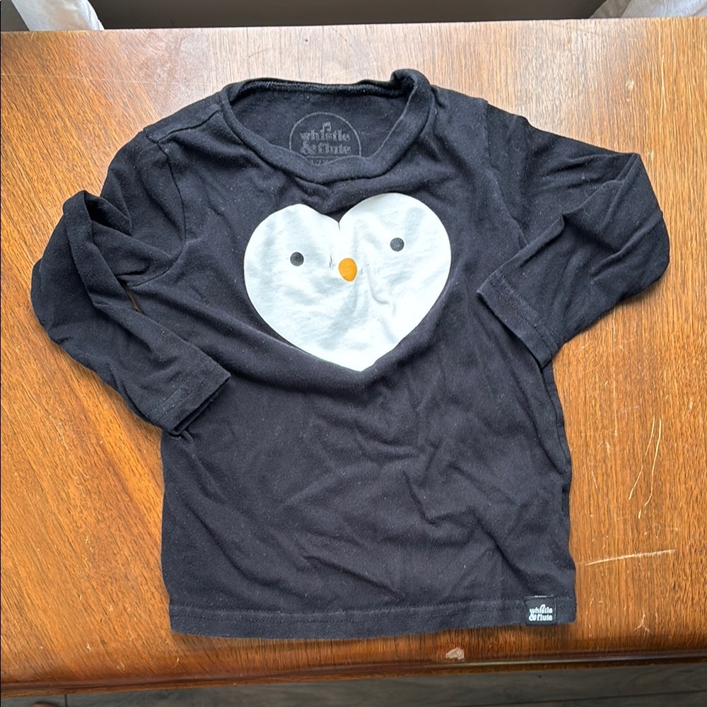 Whistle & Flute 1-2 Year Penguin Long sleeve